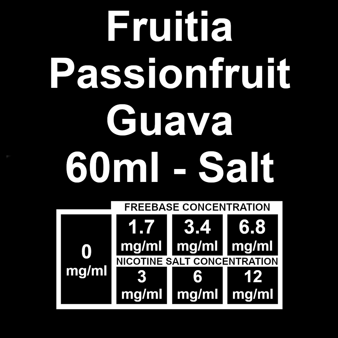Fruitia - Passionfruit Guava 60ml