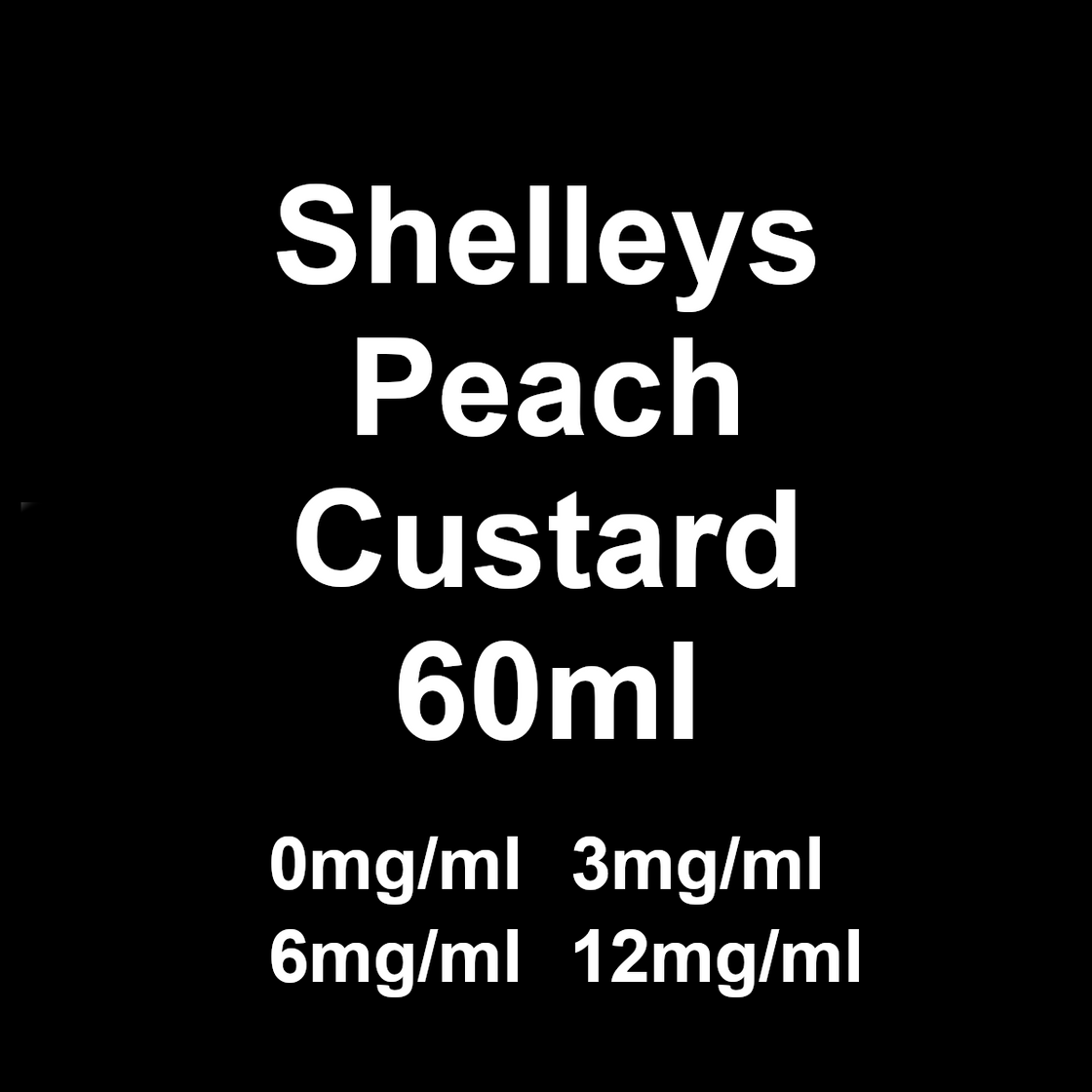Shelleys Eliquid - Peach Custard 60ml